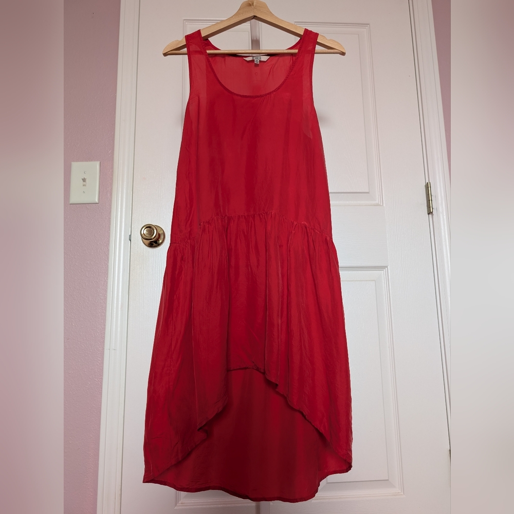 Bb Dakota 100% silk dress in red